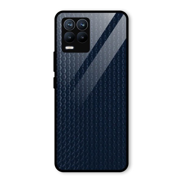 Blue Pattern Glass Back Case for Realme 8 Pro